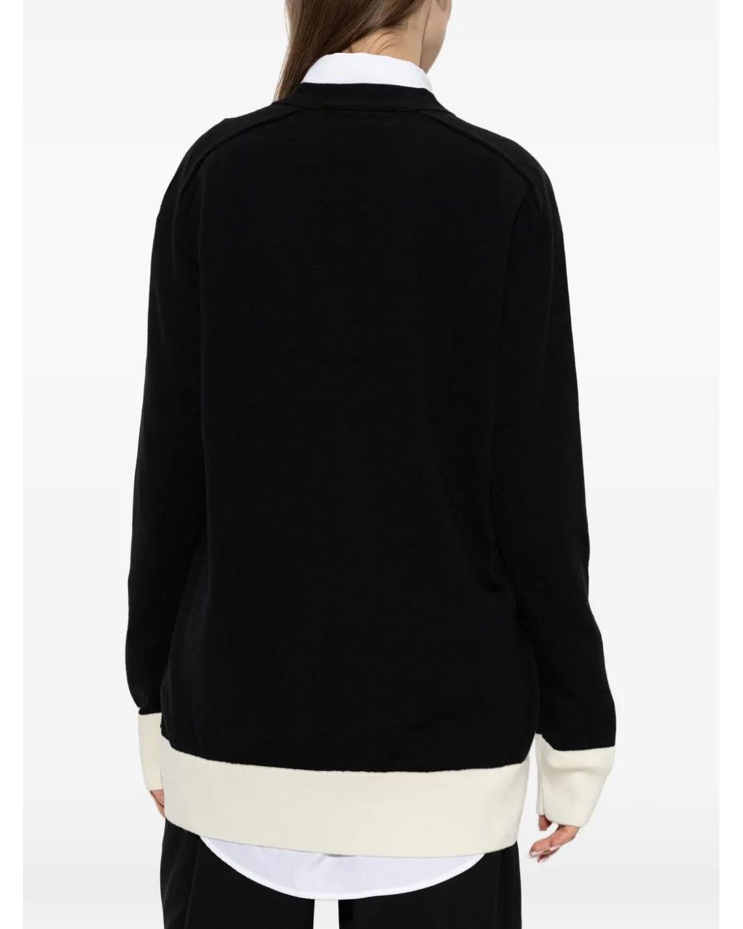 AMI Vest Met Colourblocking in het Black