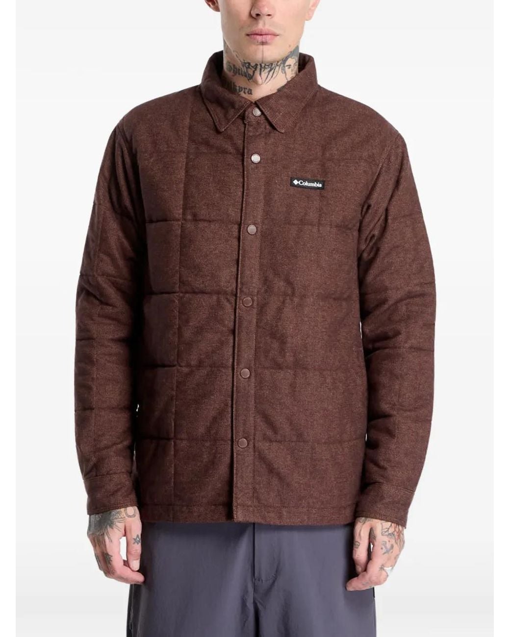 Columbia Brown Landroamer Ii Quilted Shirt Jacket for men