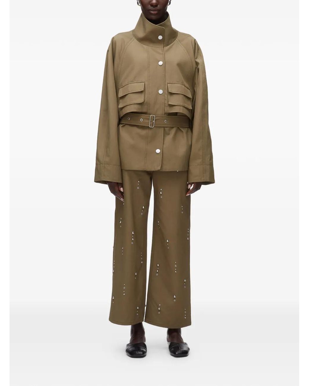 3.1 Phillip Lim Green Belted Jacket