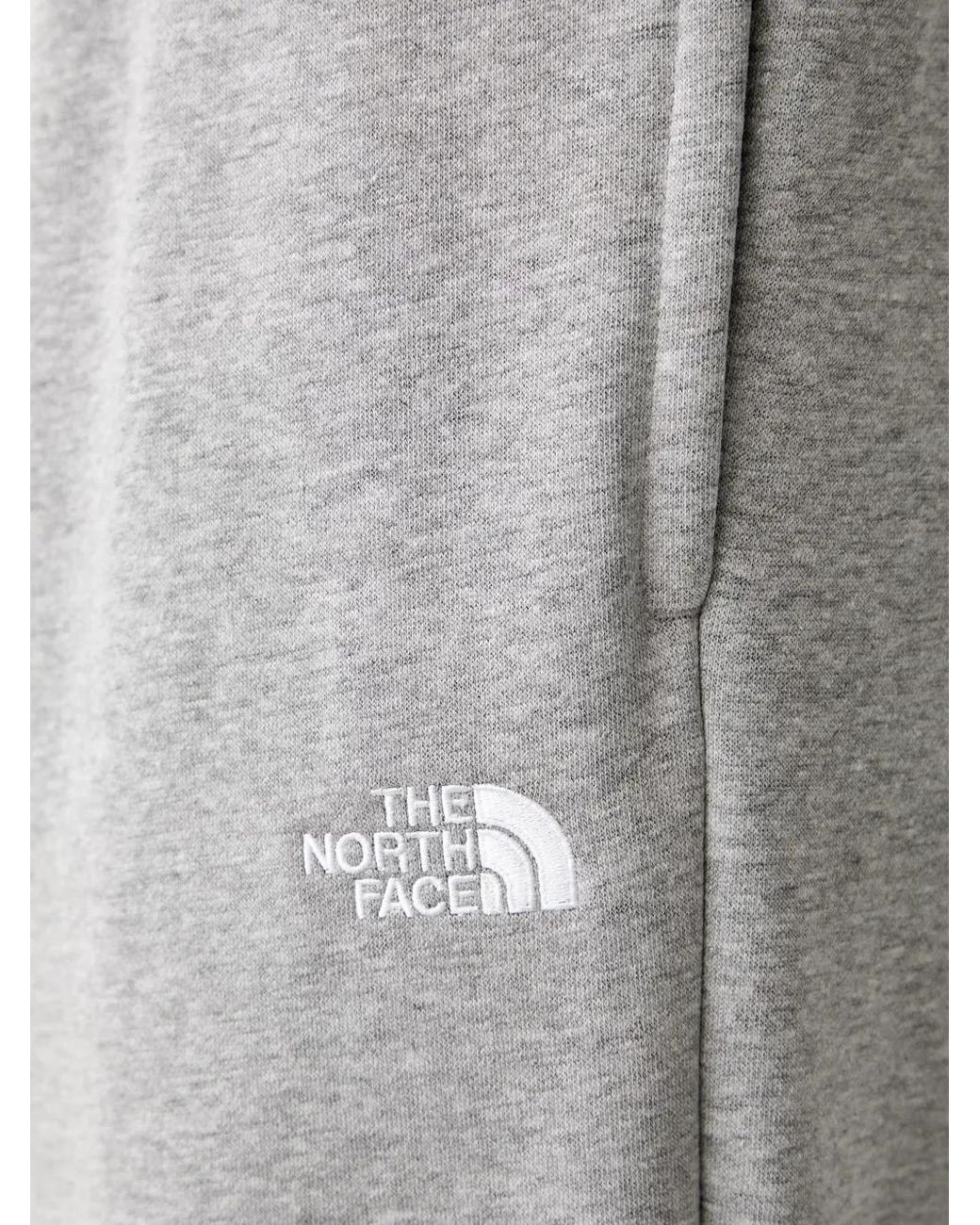 The North Face Gray Logo-Embroidered Track Pants for men
