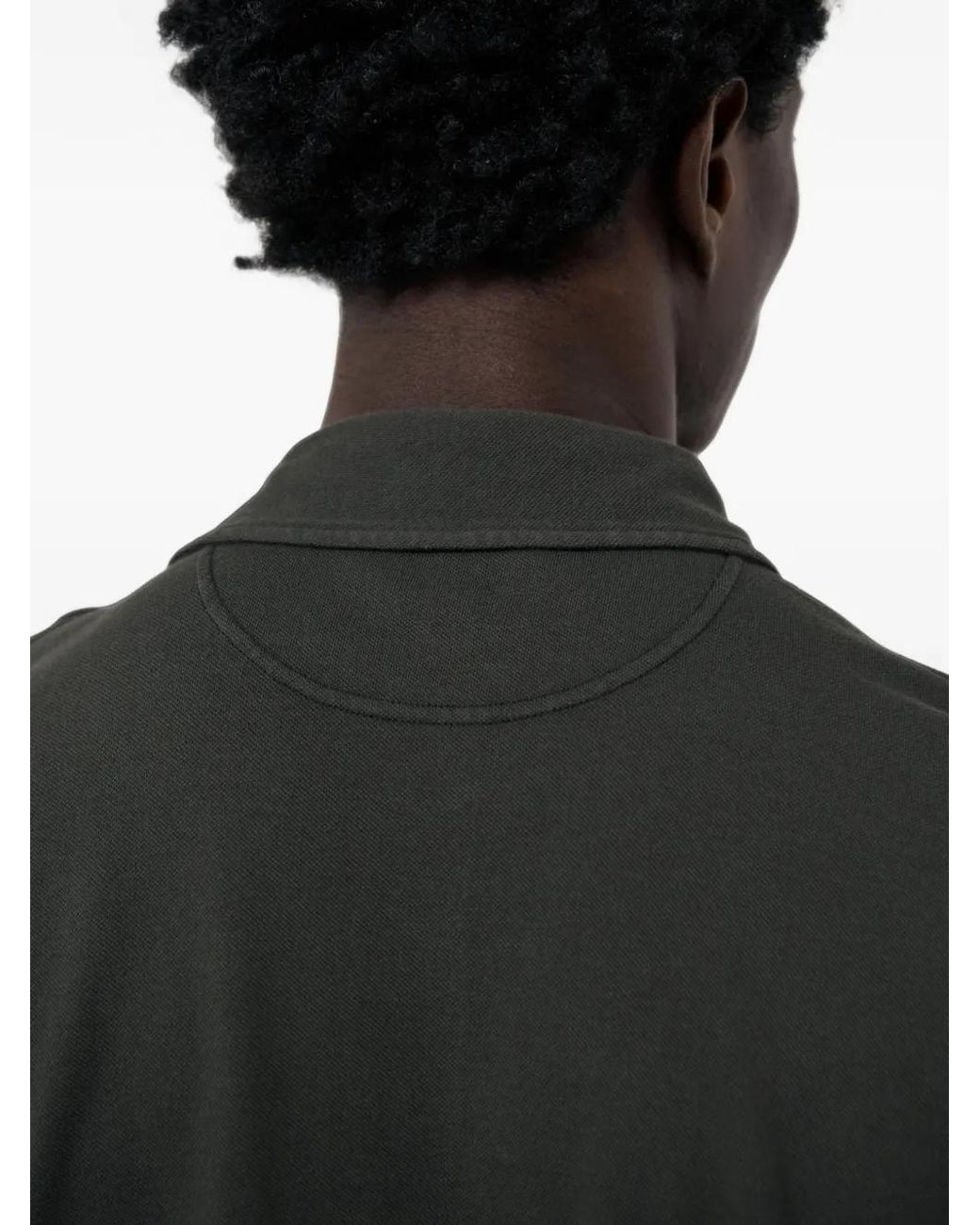 Hartford Green Chest-Pocket Long-Sleeve Polo Shirt for men