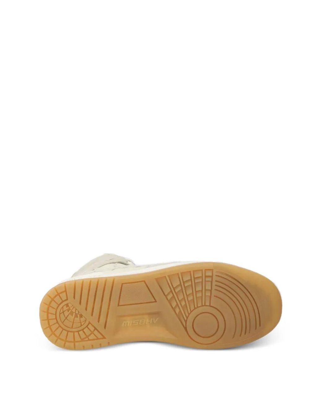 M I S B H V White High-Top Sneakers