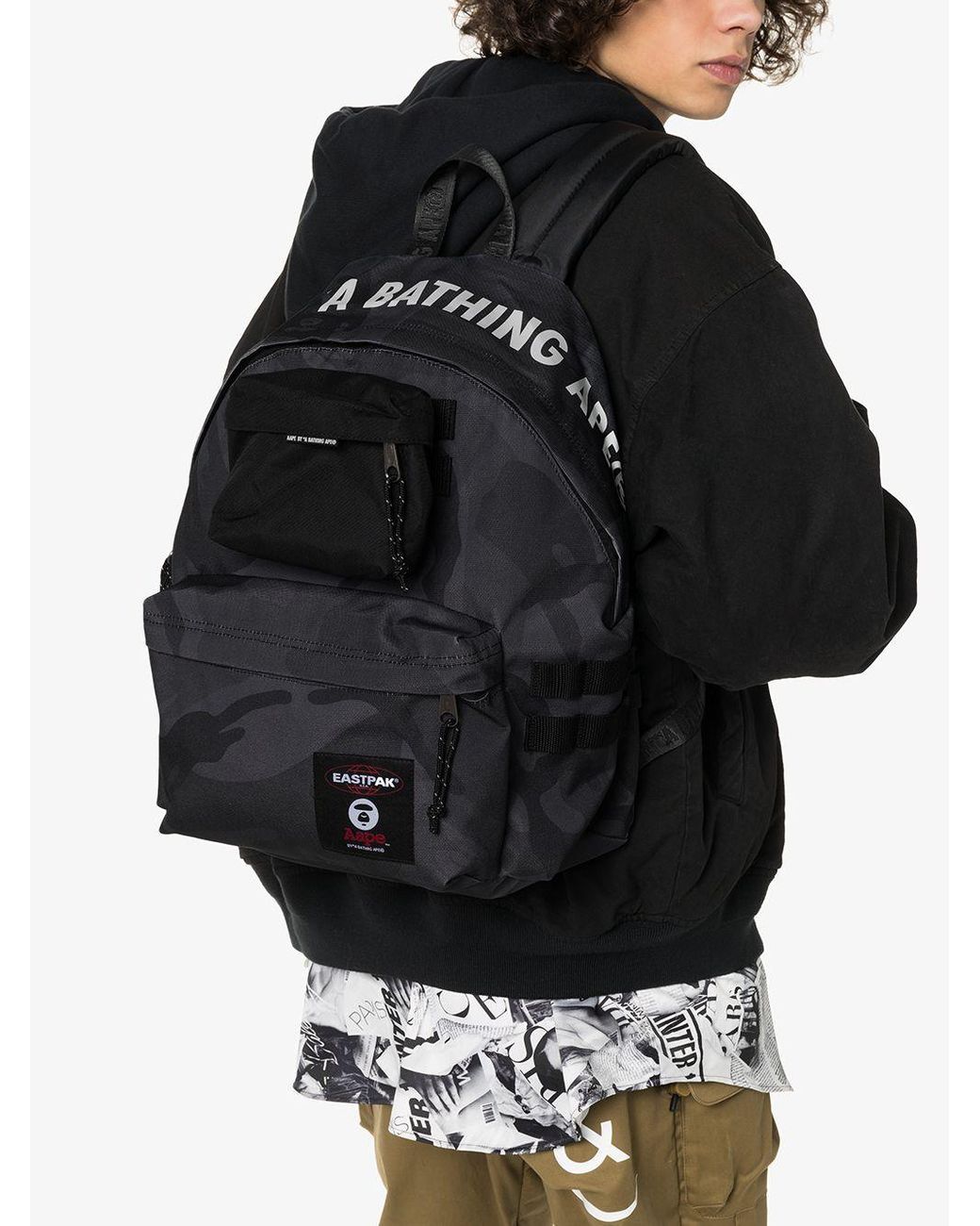 Eastpak X Aape By A Bathing Ape Backpack in Black for Men | Lyst Australia