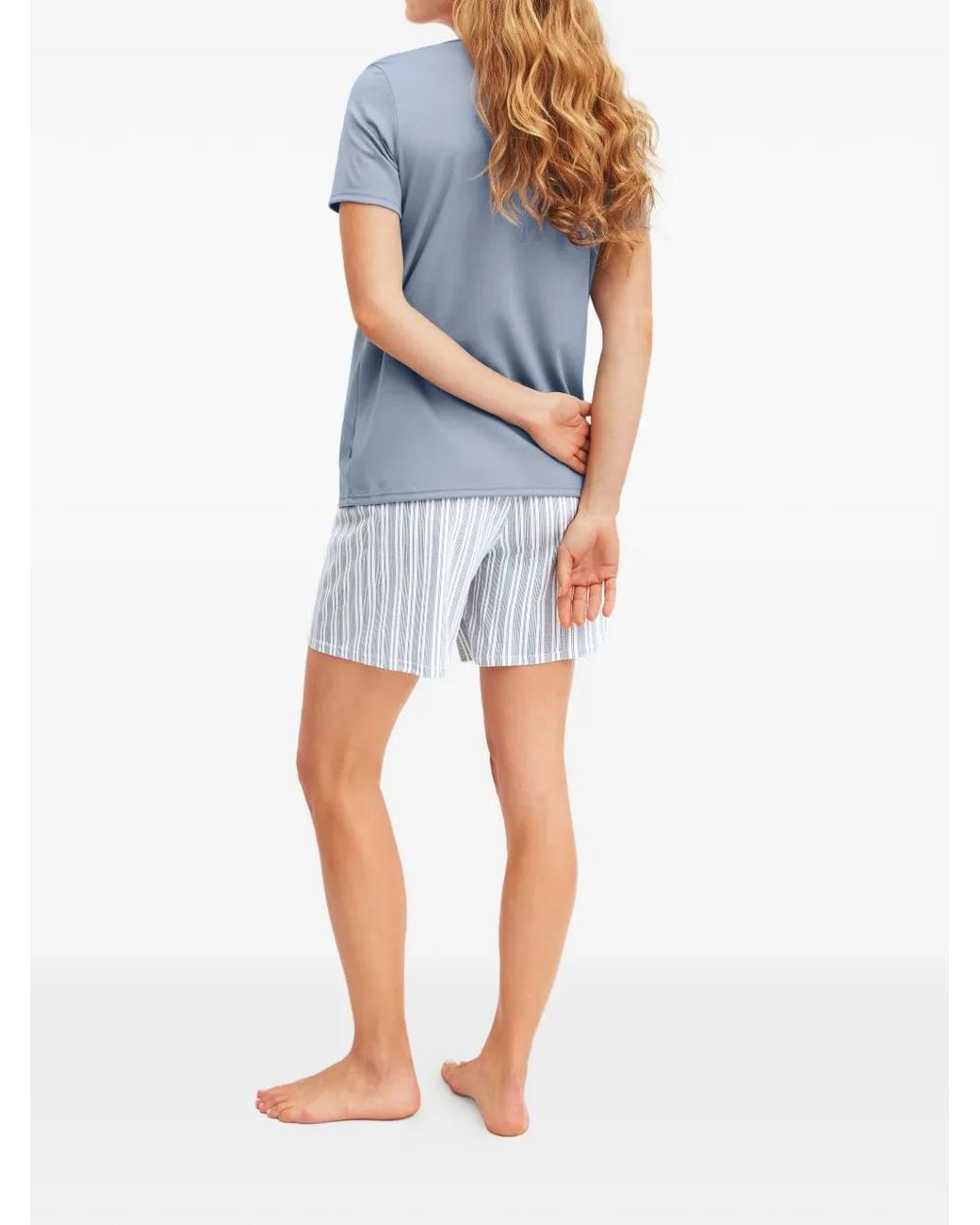 Calida Blue Striped Dreams Pyjama Set