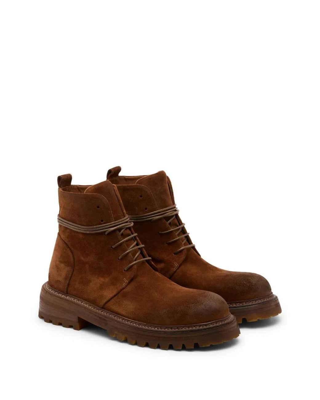 Marsèll Brown Carrucola Suede Boots for men