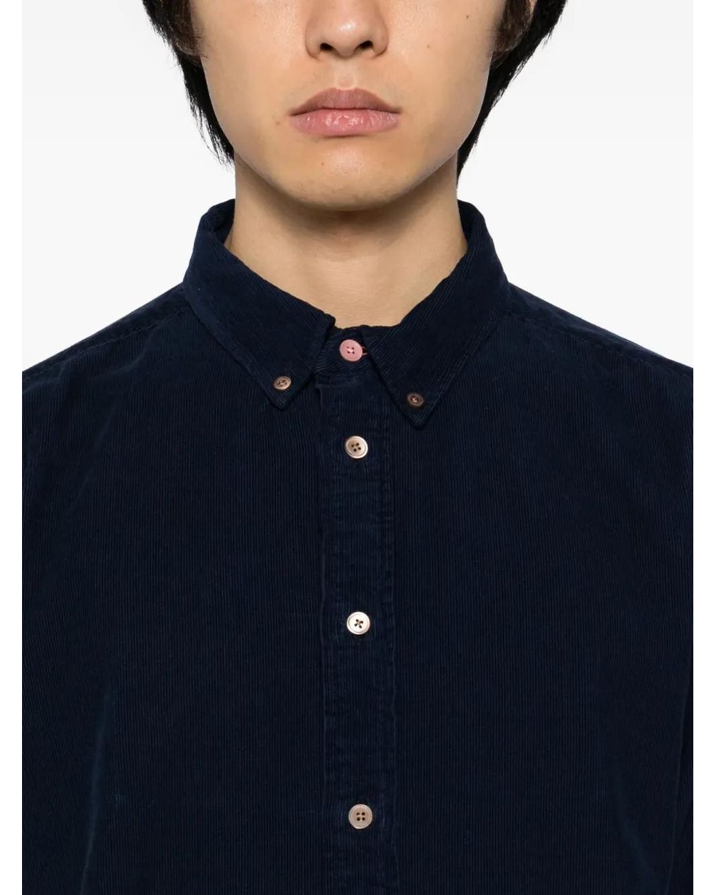 Paul Smith Blue Corduroy Shirt for men
