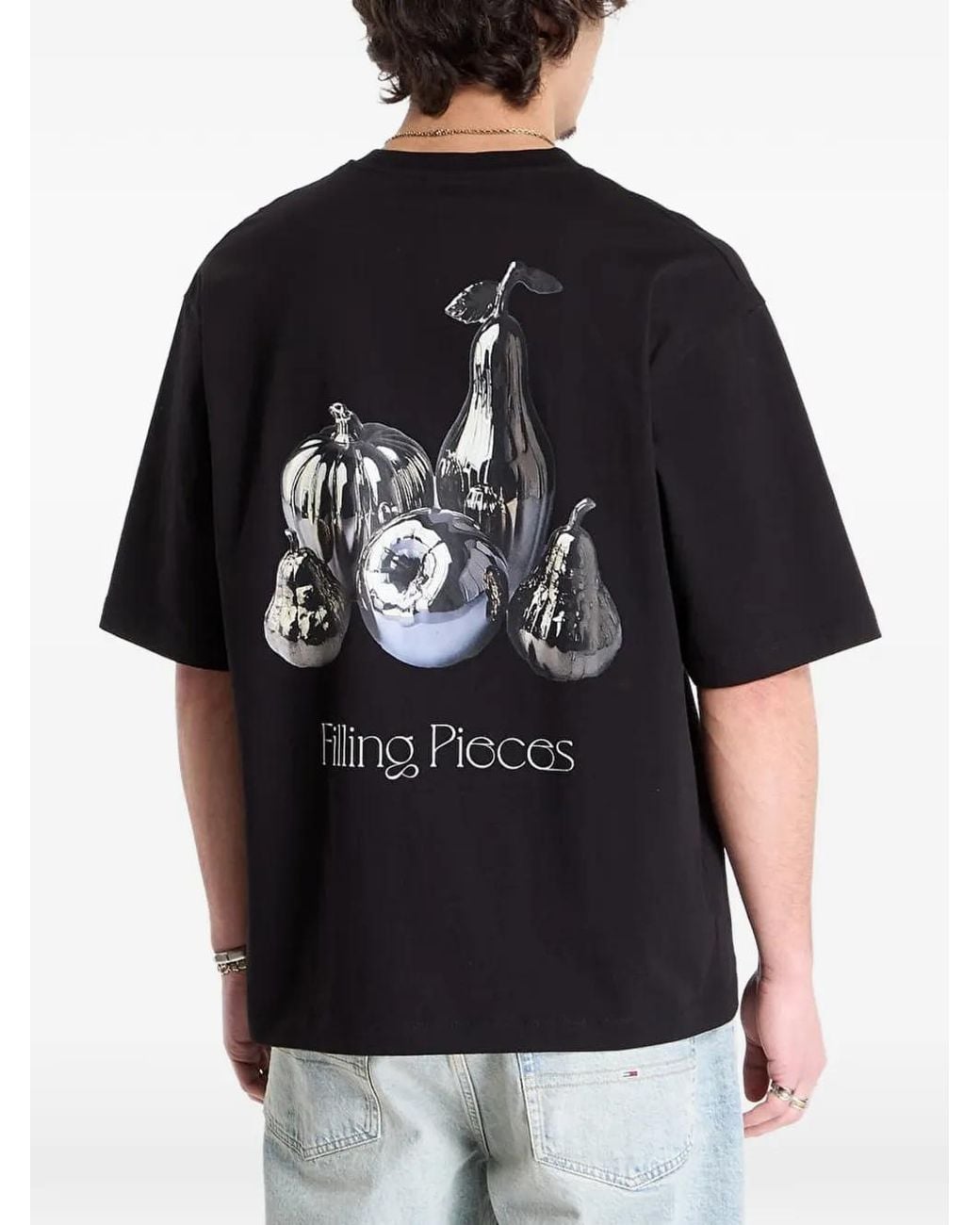 Filling Pieces Black Chrome Fruit T-Shirt for men