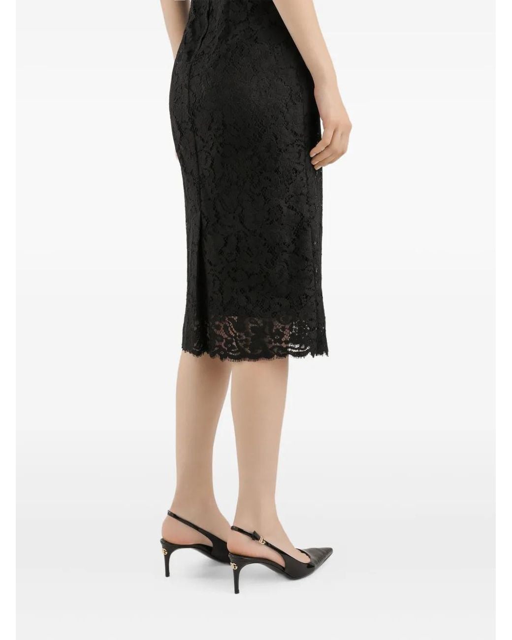 Dolce & Gabbana Black Cordonetto Lace Dress
