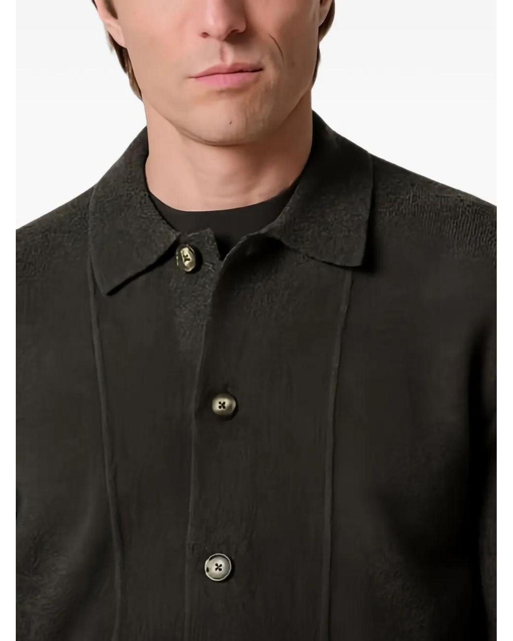 Profuomo Black Button-Up Shirt for men