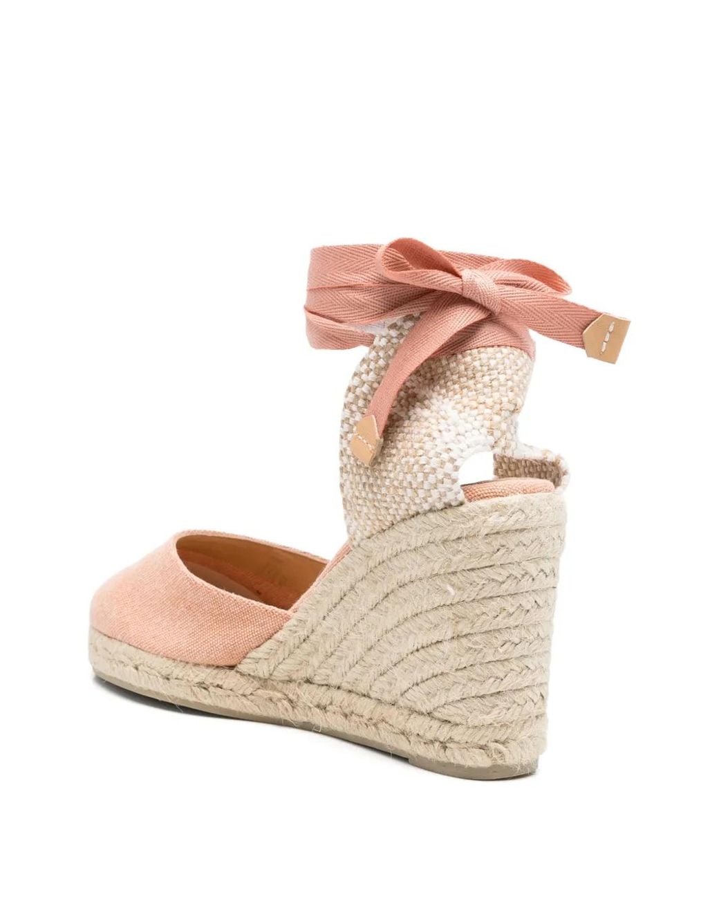 Castaner Pink Tie Ankle Espadrilles