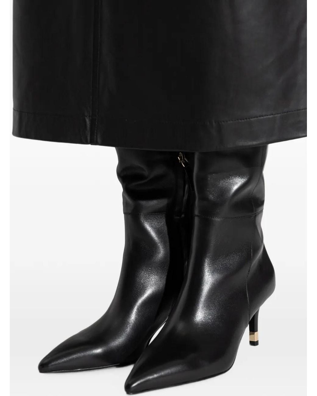 Furla Black Aria Pointed-Toe Boots