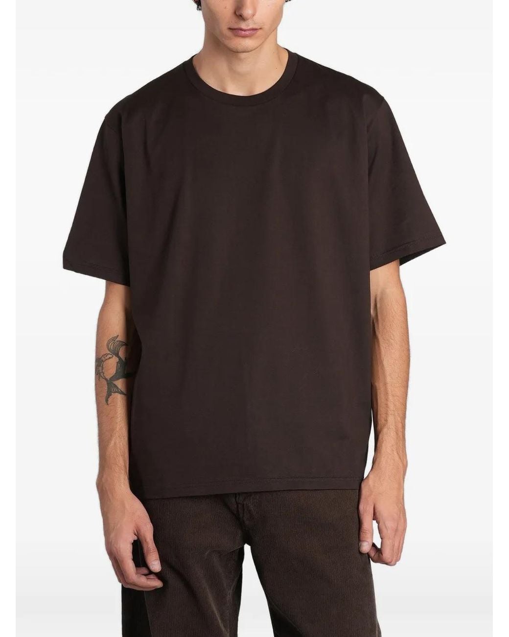 Ssstein Black Crew-Neck T-Shirt for men
