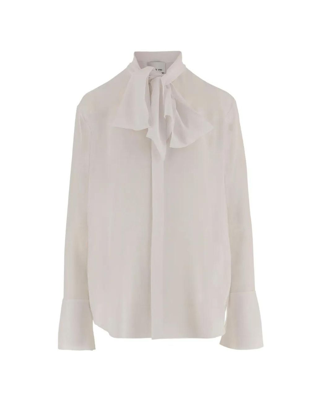 Sa Su Phi White Bow-Detail Shirt