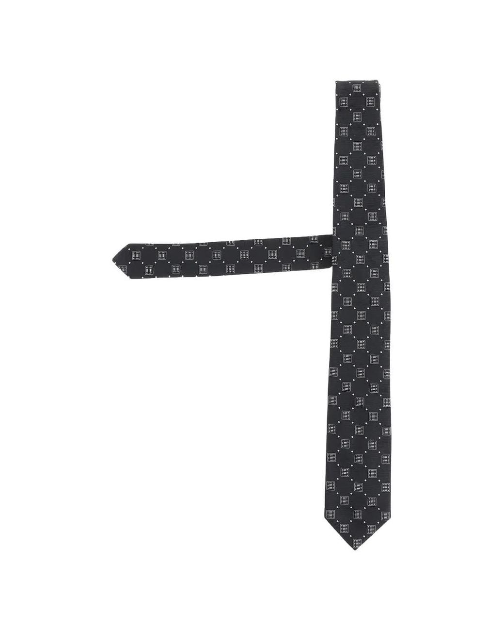 Boss Black Geometric-Pattern Tie for men