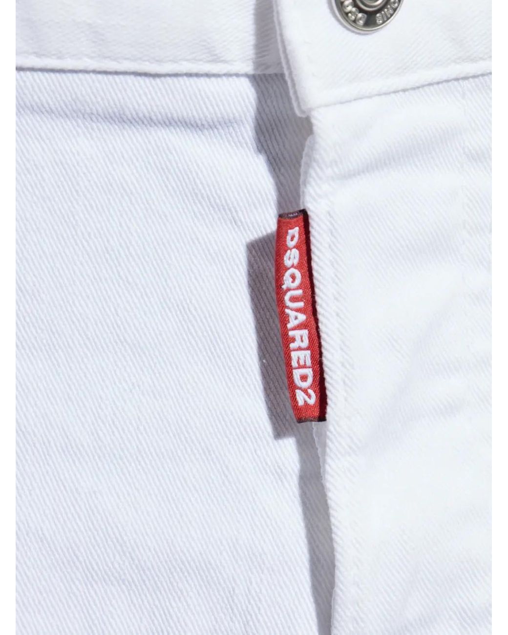 DSquared² White Label-Detail Cotton Trousers for men