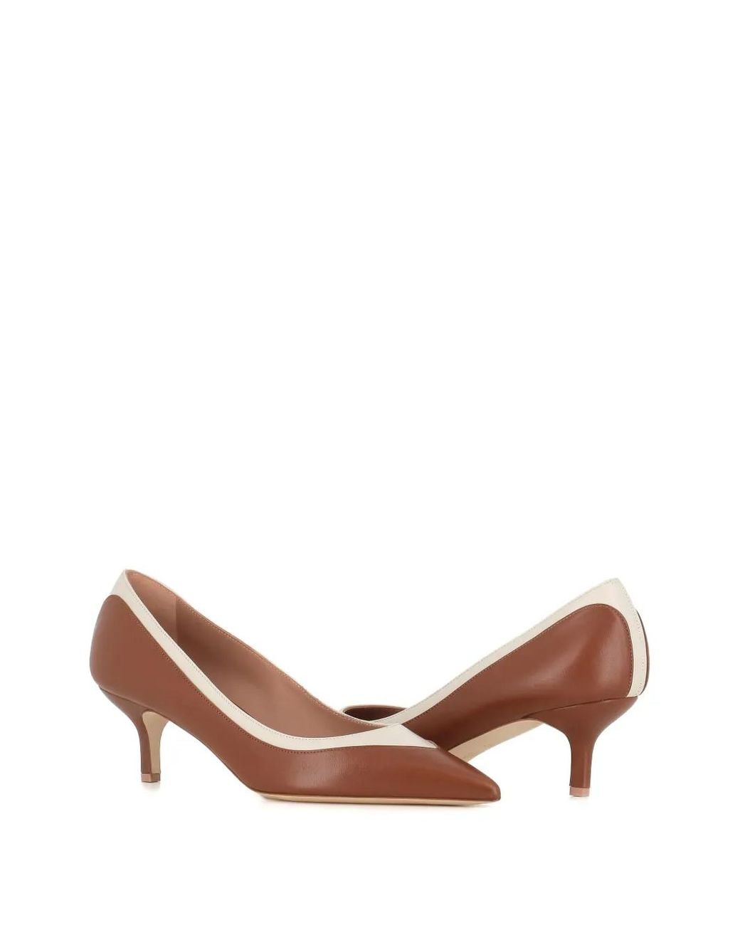 Malone Souliers Brown Pointed Toe Two-Tone Pumps