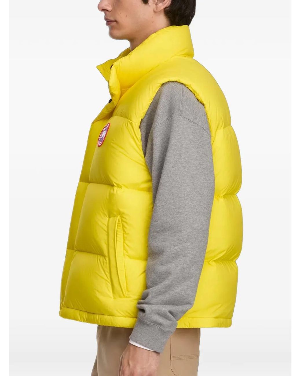 Canada Goose Yellow Quilted Gilet for men