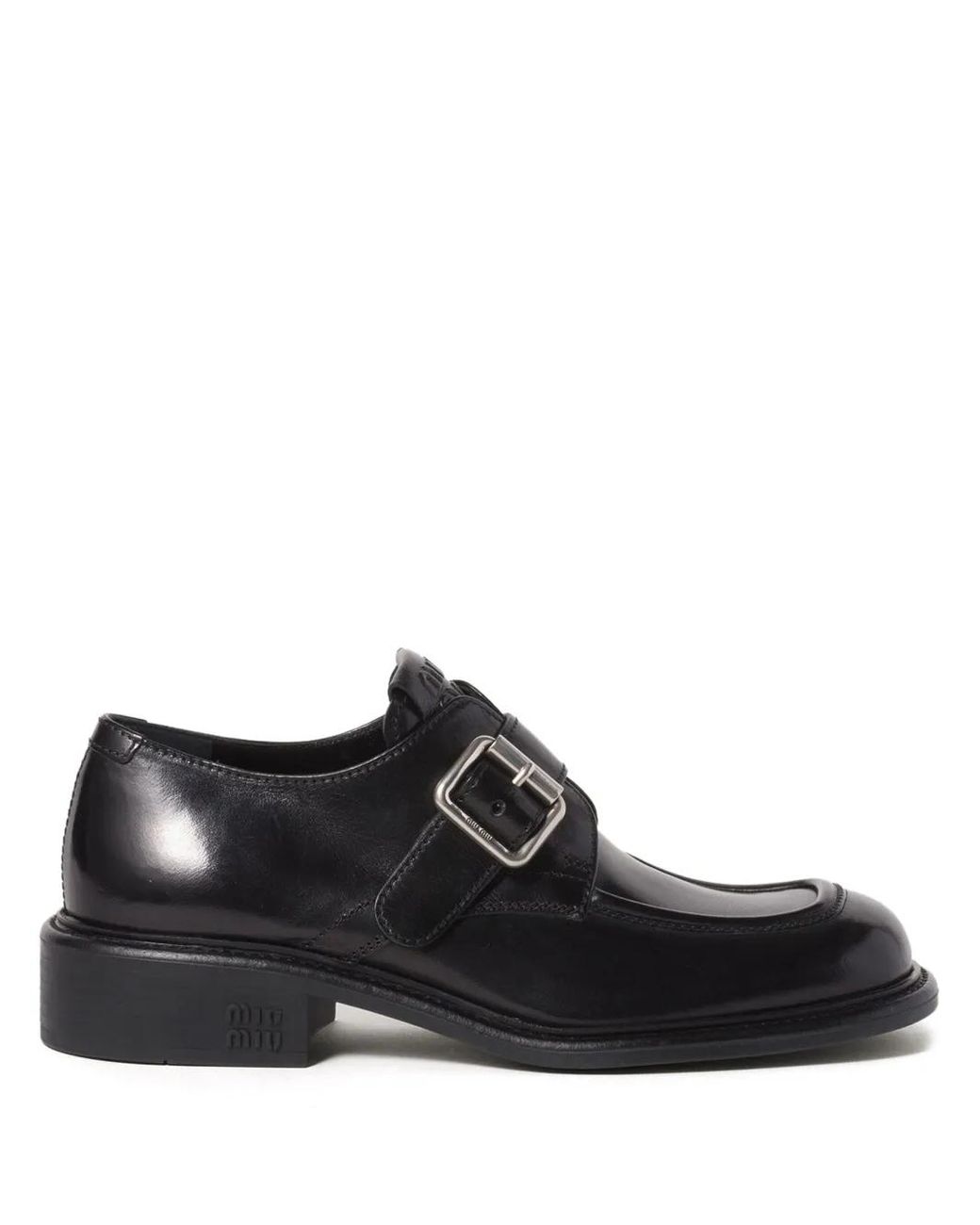 Miu Miu Black Leather Brogues
