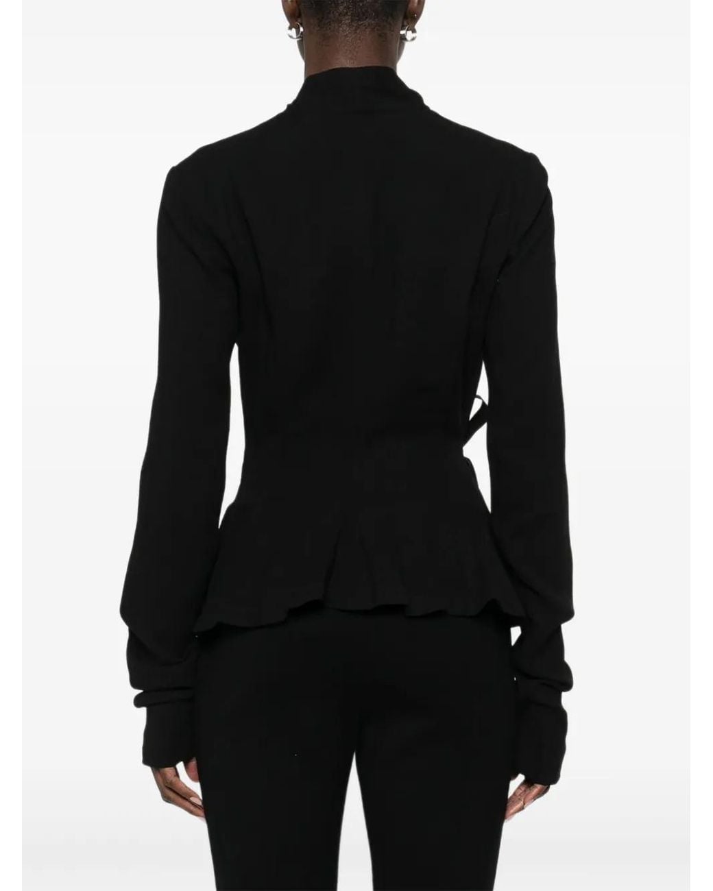 Rick Owens Black Wool Jacket