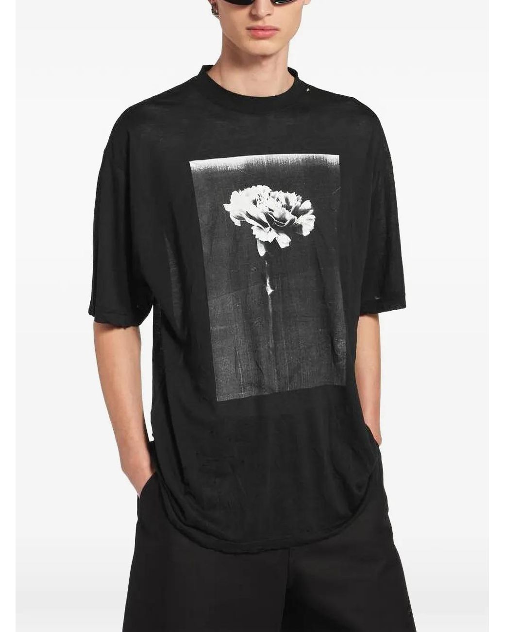 Balenciaga Black The Song Of The Highest Tower Oversized T-Shirt for men