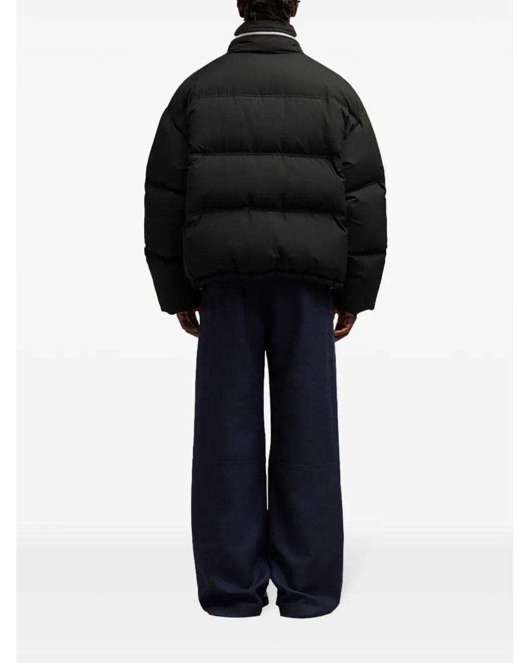 AMI Black De Coeur Nylon Down Jacket for men