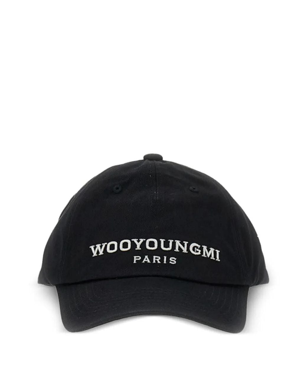 Wooyoungmi Black Embroidered-Logo Baseball Cap for men