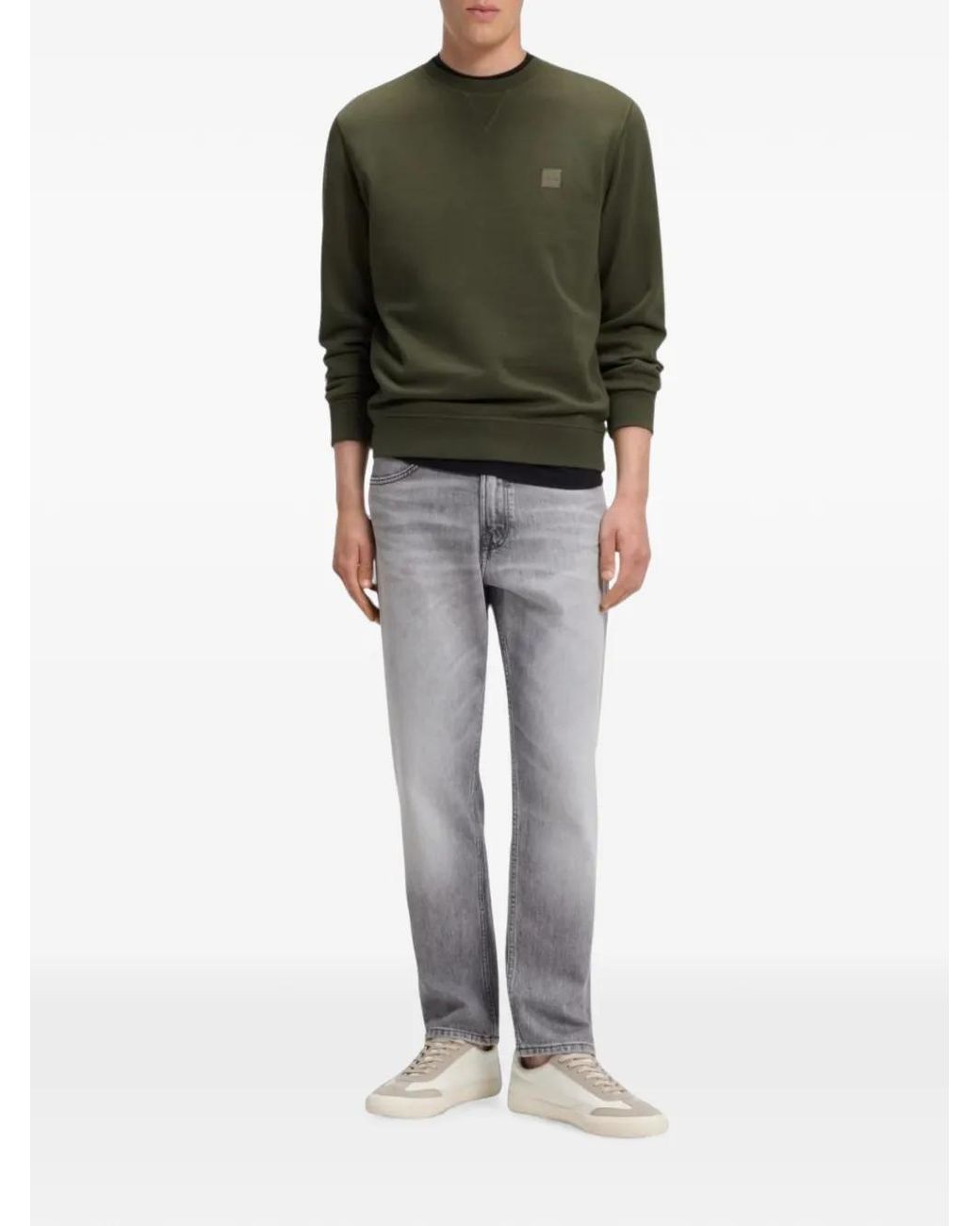 Boss Green Logo-Patch Sweatshirt for men