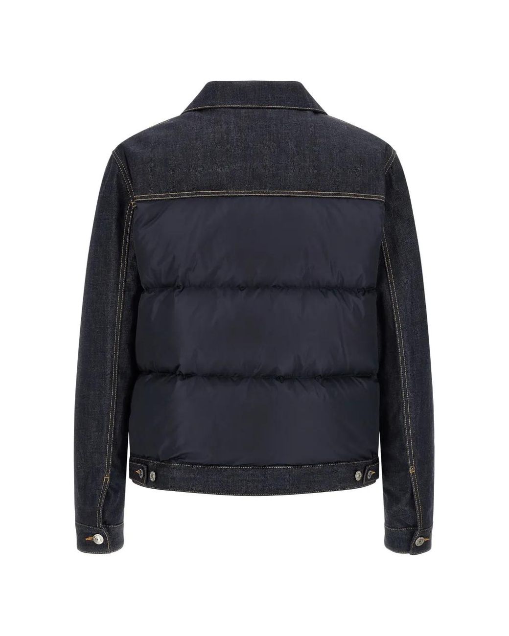 DSquared² Blue Hybrid Puffer Jacket for men