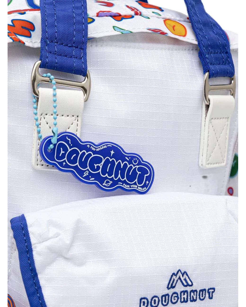 Doughnut Blue Graphic-Print Backpack