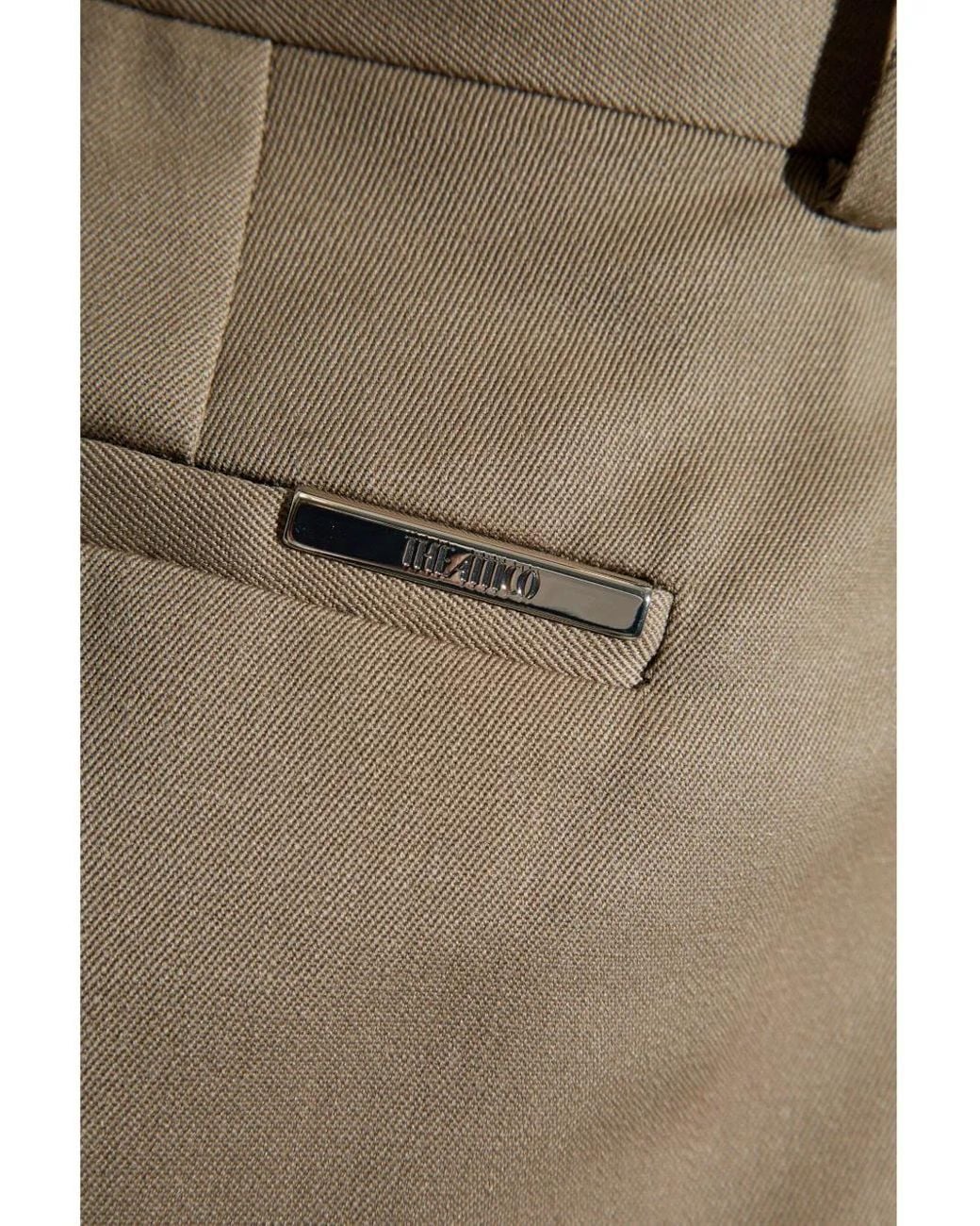 The Attico Natural Virgin-Wool Tailored Trousers