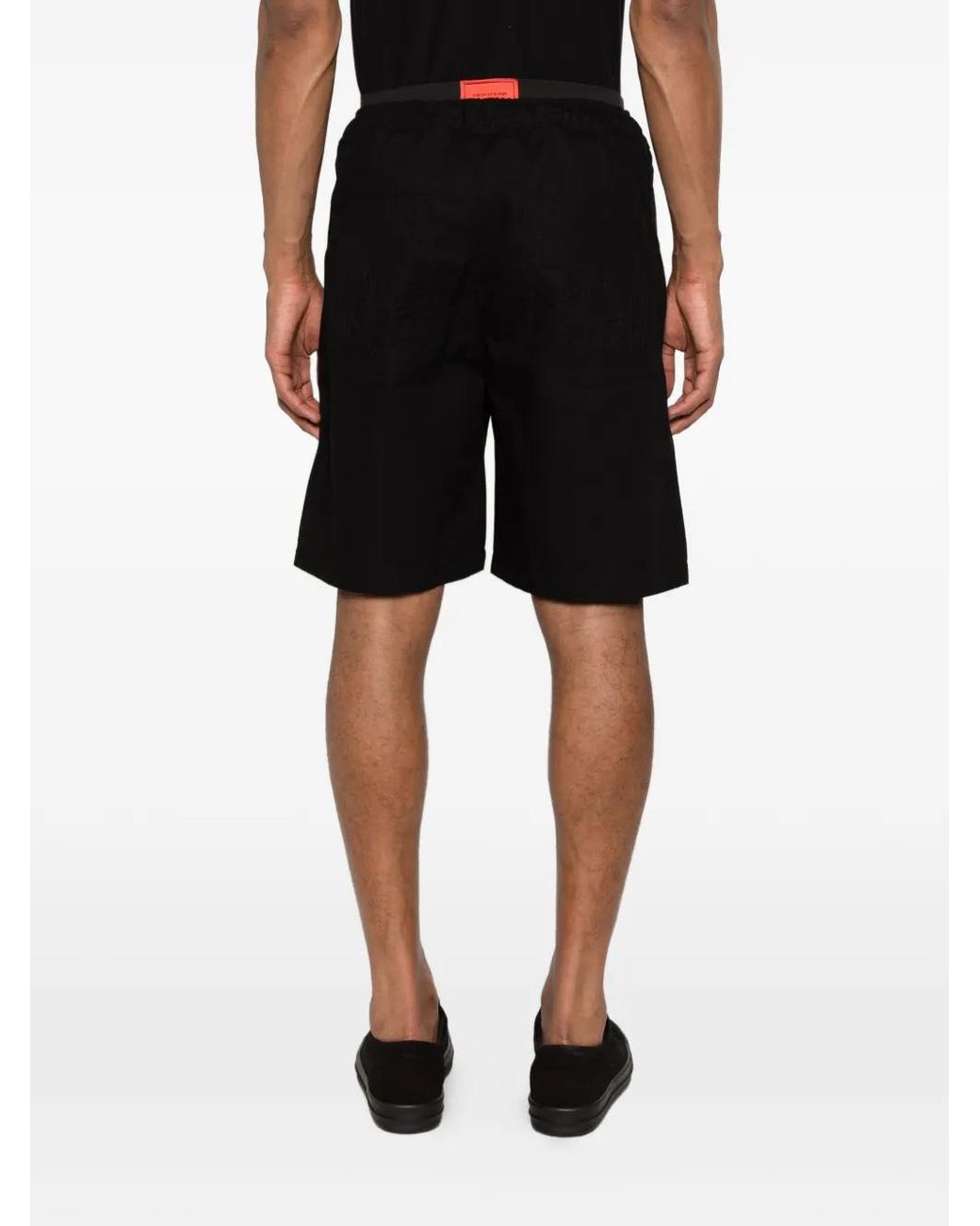 Vision Of Super Black Elasticated-Waistband Shorts for men