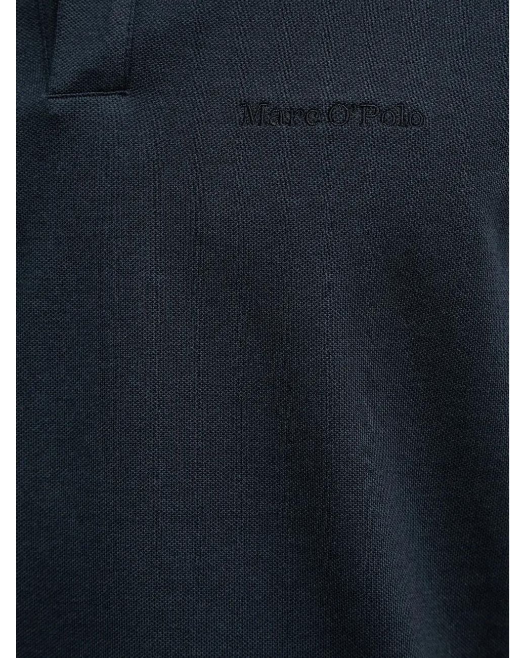 Marc O' Polo Blue Logo-Embroidered Piqué Polo Shirt for men