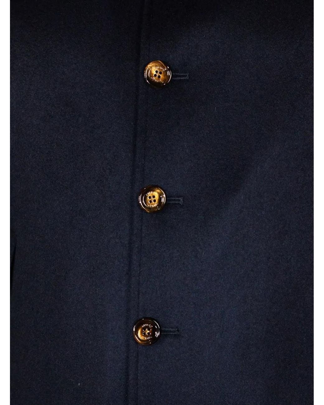 KIRED Blue Cashmere Bomber Jacket for men