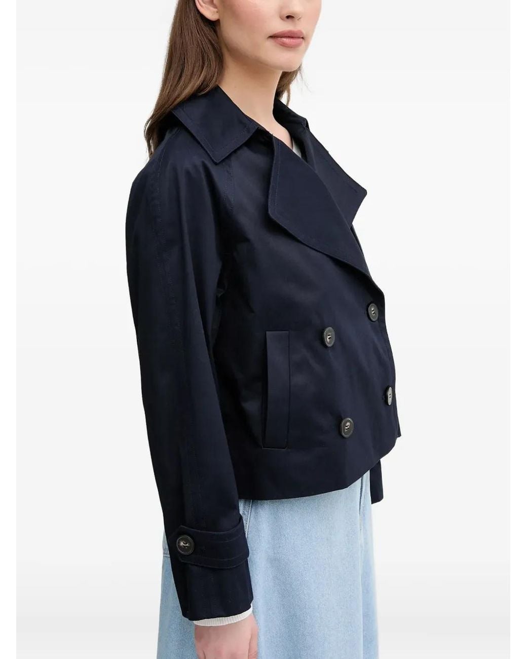 Benetton Blue Button Lapel Jacket