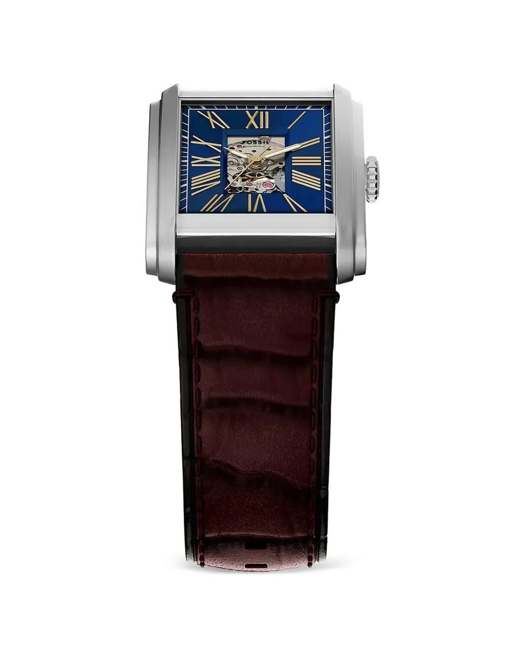 Fossil Blue Carraway Rectangle 30Mm Watch for men