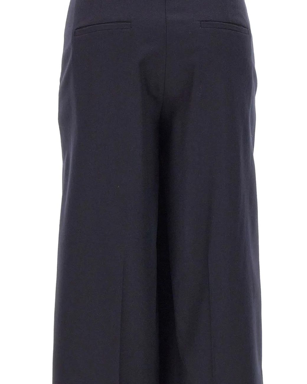 Gran Sasso Blue Pressed-Crease Palazzo Pants