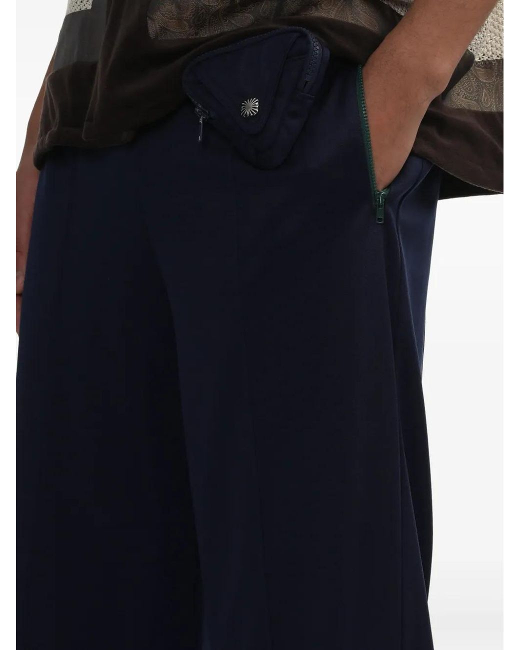 Toga Blue Wide-Leg Sweatpants for men