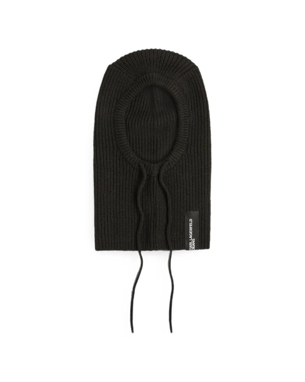 Karl Lagerfeld Black Knitted Hood
