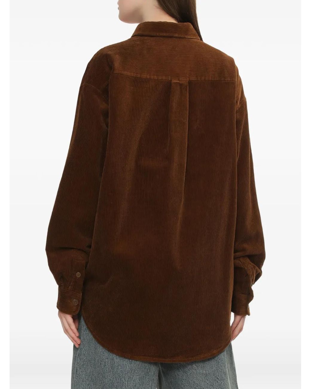 A Bathing Ape Brown Chest-Pocket Corduroy Shirt