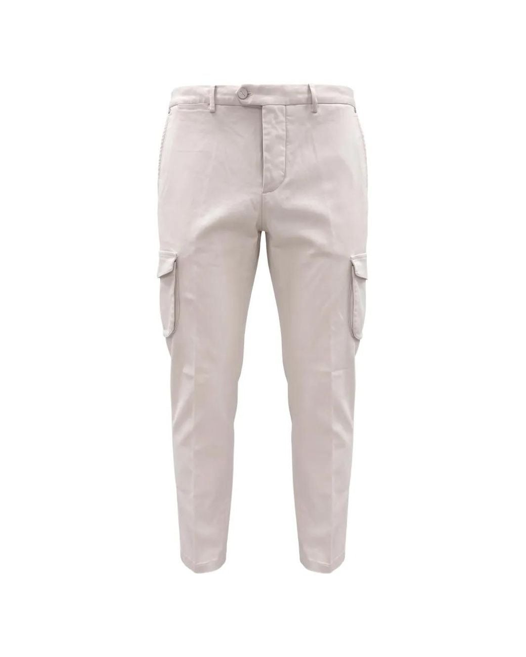 Kiton Straight Cargo Broek in het Gray voor heren