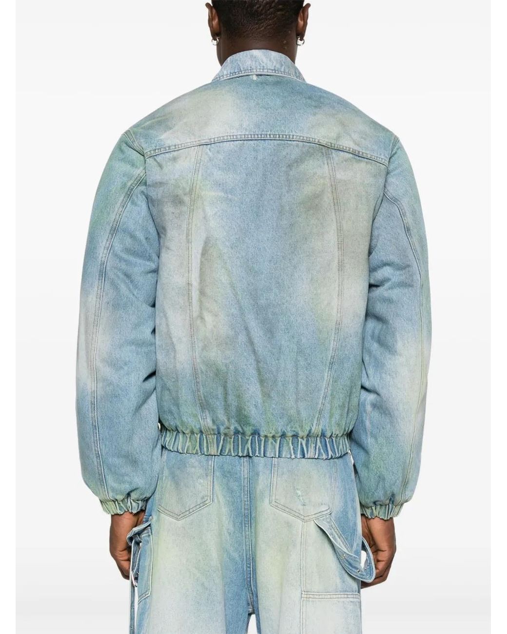 Egonlab Denim Bomberjack in het Blue voor heren