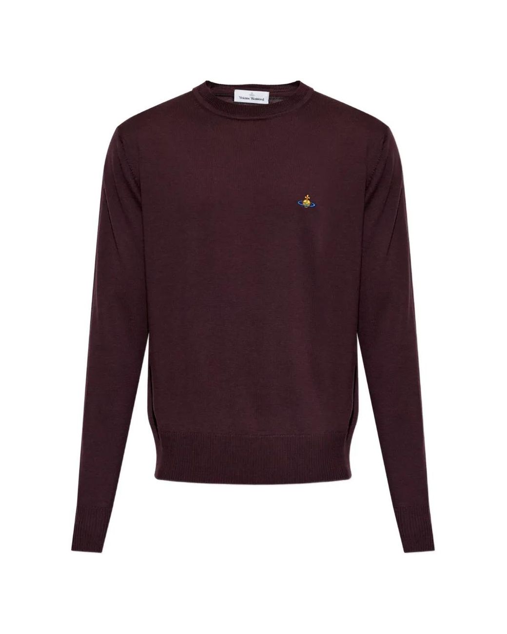 Vivienne Westwood Purple Orb-Embroidered Sweater for men
