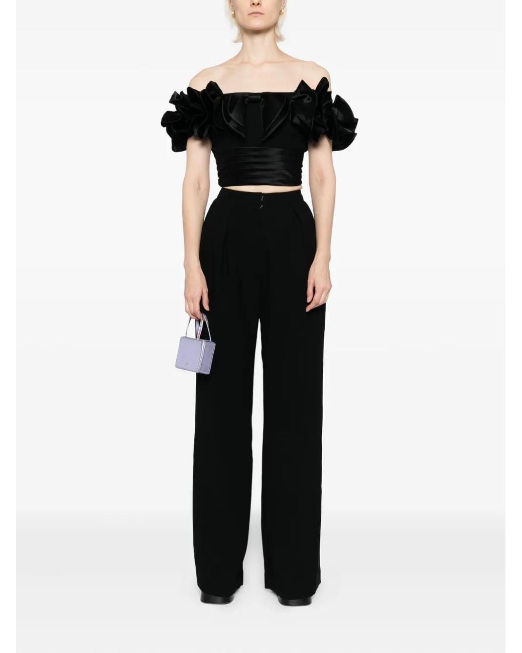 Saiid Kobeisy Black Tailored Pants