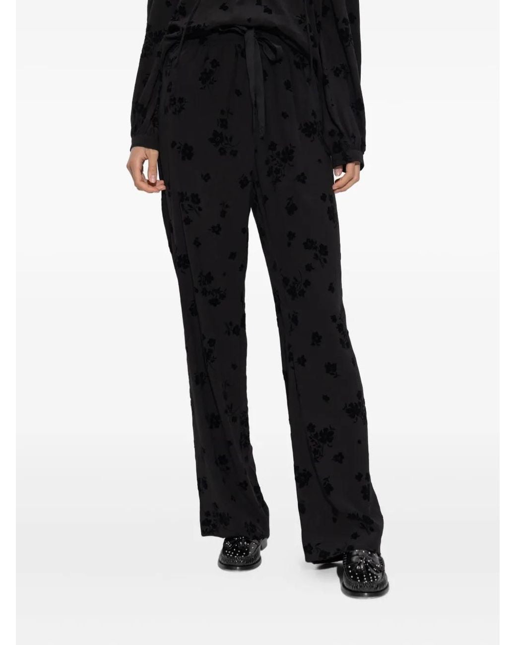 Zadig & Voltaire Black Drawstring Trousers