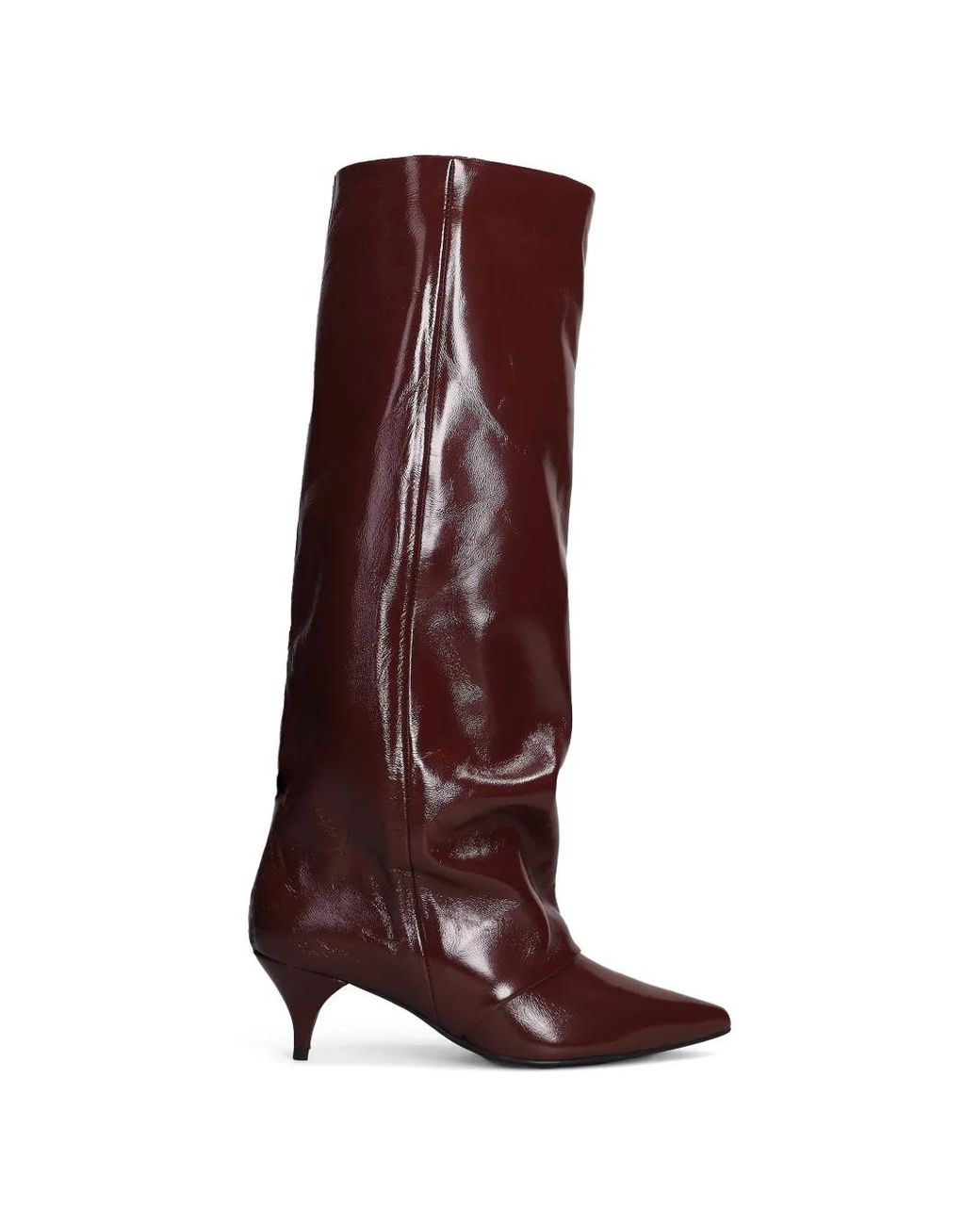 Alchimia Brown Pointed-Toe Slouchy Boots