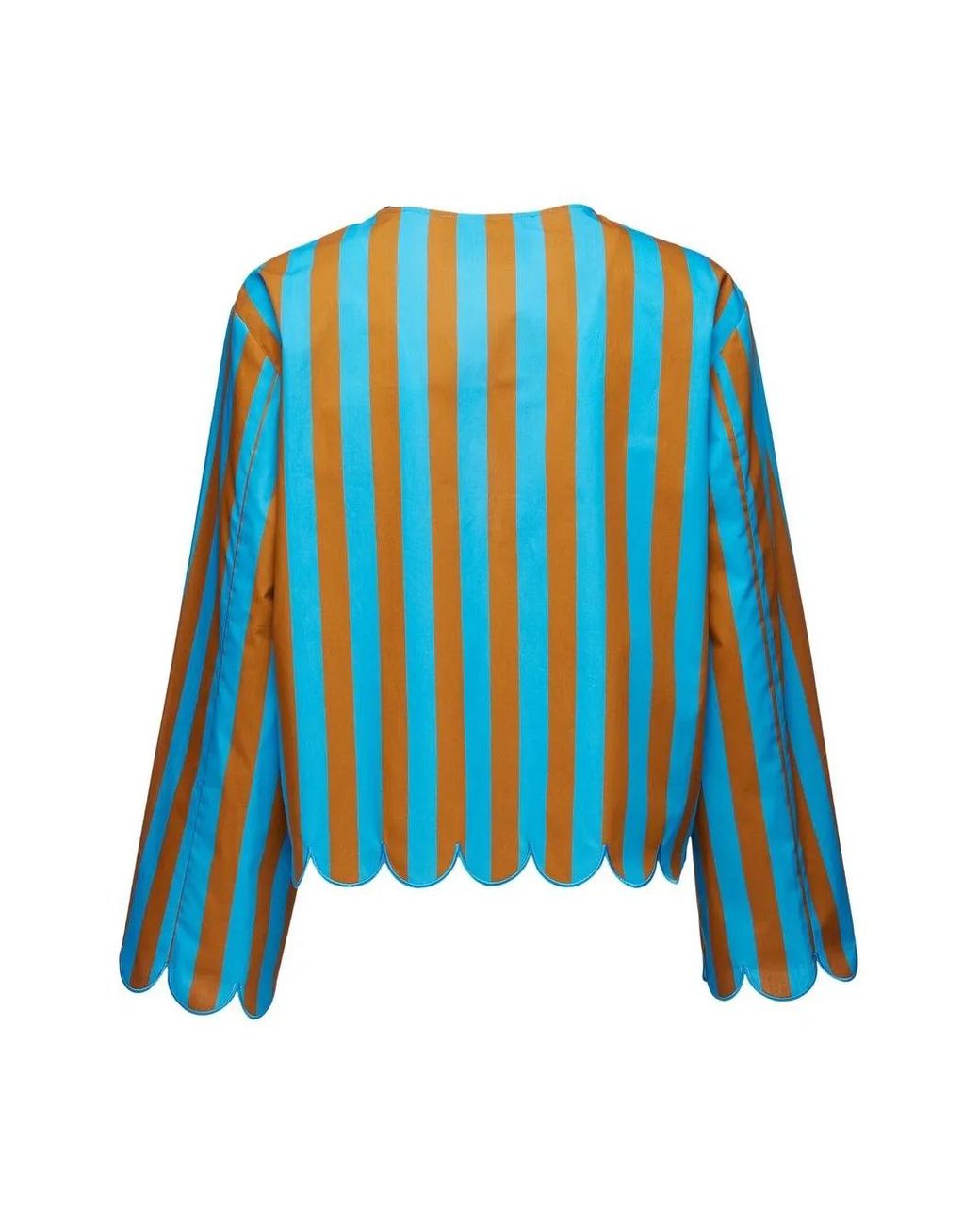 LaDoubleJ Blue Vertical-Stripe Jacket