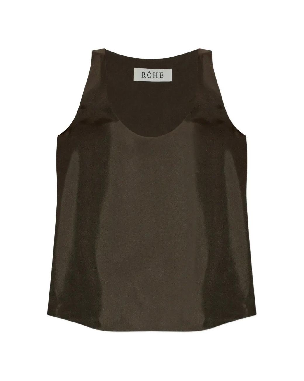 Rohe Green Scoop-Neck Sleeveless Top