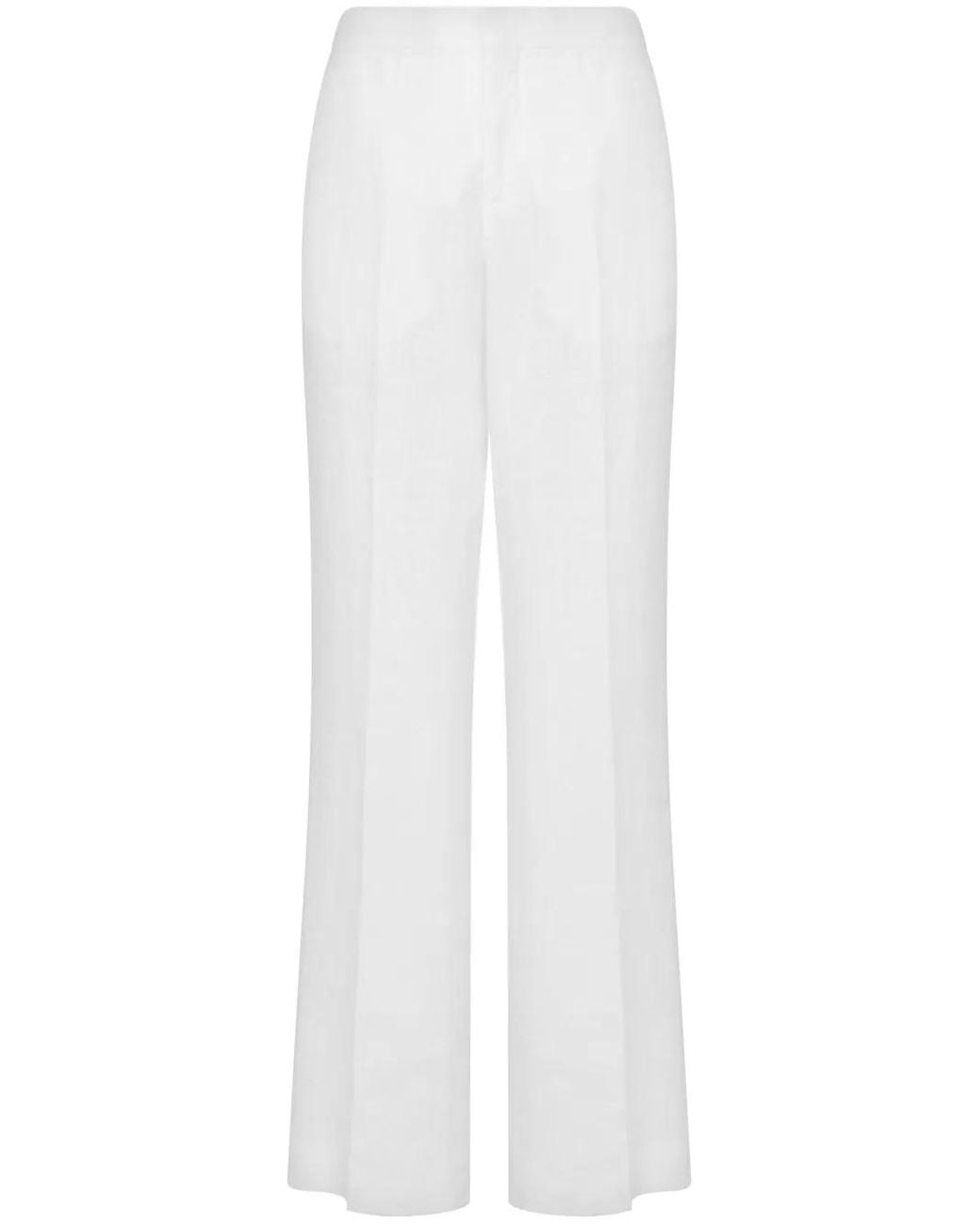 Moschino White Wide-Leg Trousers