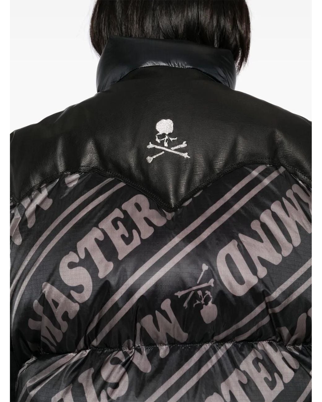 MASTERMIND WORLD Black Logo-Print Jacket for men