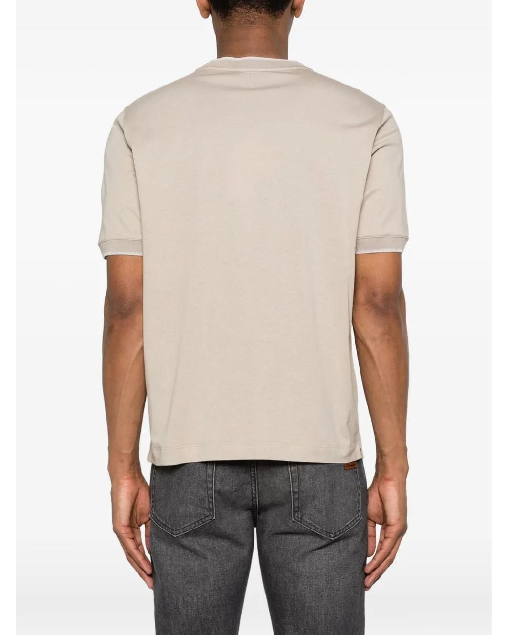 Canali Natural Short-Sleeve T-Shirt for men